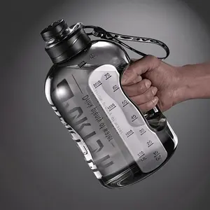 1700ML Large Capacity Sports Water Bottle with Straw, Durable PC Material Water Bottle, Ideal for Gym, Travel, Camping, Hiking & Fishing, Sports Drinking Bottle, Hydration Bottle