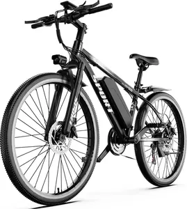 1500W Peak Mountain Ebike with 28 MPH,G26 Electric Bike for Adults, 65 Miles Range, 7 Speeds, 48V 10Ah Removable Battery Ebike, 26" Electric Bicycle for Commute