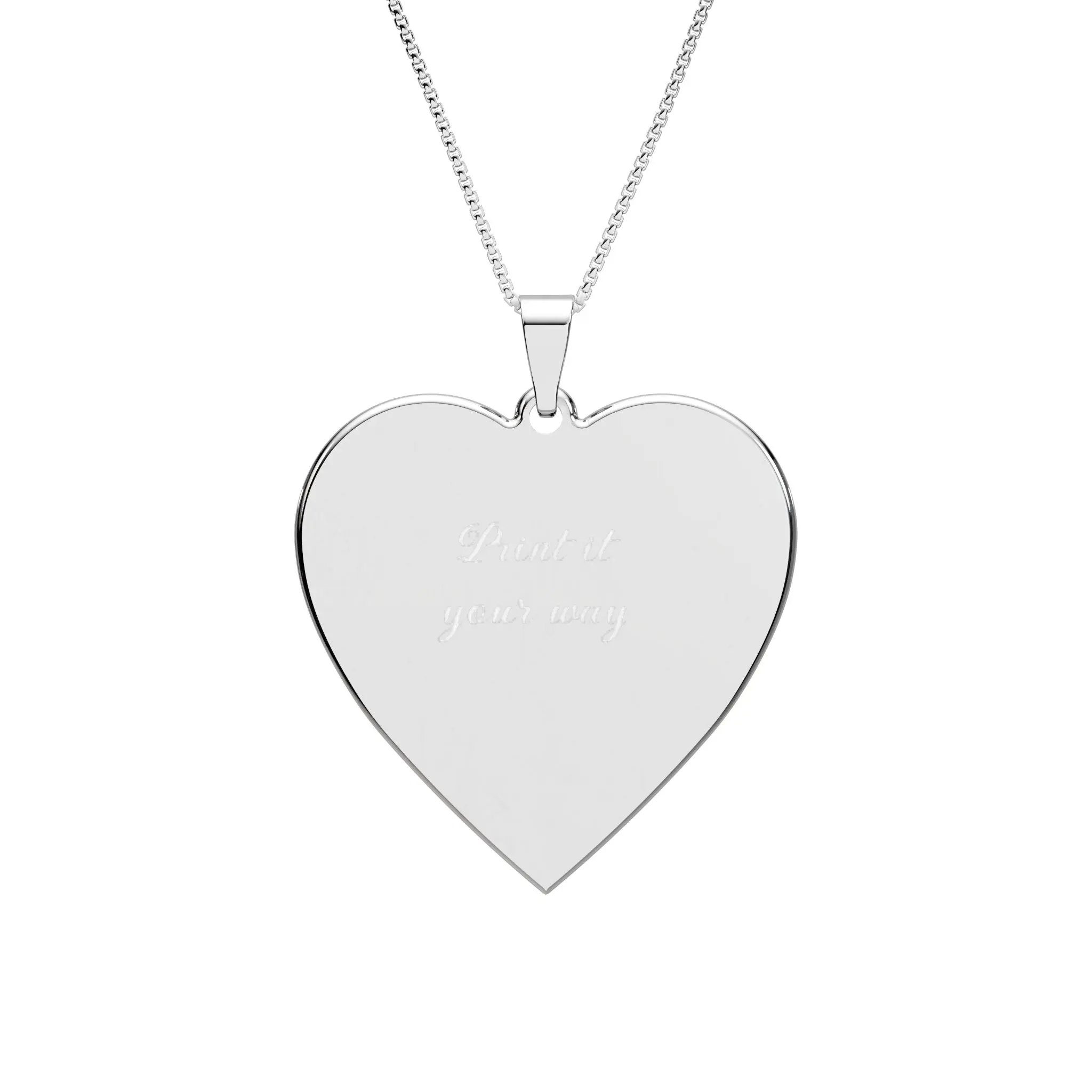 Heart Photo Frame Pendant, Heart Locket Necklace | Personalized Engraving Available