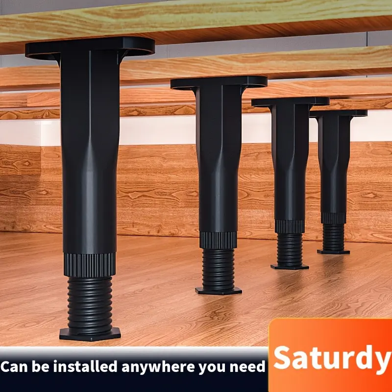 4 Or 8 Pack Heavy - Duty, Height - Adjustable Bed Frame Support Legs (5.31" - 8.66") - Sturdy Furniture Center Board Struts for Beds, Sofas, And Dressers - High - Quality, Non - Slip Plastic Build - Perfect for Home Renovation And Furniture Upgrades