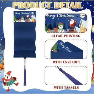 6 & 12 Pack Christmas Red Envelopes for Gift Cards – Festive Envelopes for Holiday Gifts, Santa & Snowflake Design, 6&12 Pack