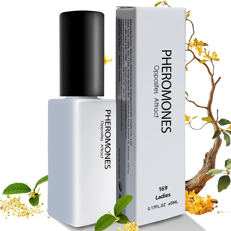 Women's Jasmine Osmanthus Pheromone Essential Oil Eau de Toilette Spray, 5ml Long-lasting Floral Fragrance with Flowers, Fresh, Citrus-infused, Lily & Elegant Notes, Natural Perfume Collection, Fresh Women's Fragrance