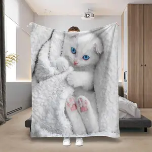 Family Sized Cat Nap Blanket Your Purrfect Nap Companion For Kids Students On Sofa Or Break Ultra Soft Flannel Throw Whisker Approved For All Day Cozy Comfort