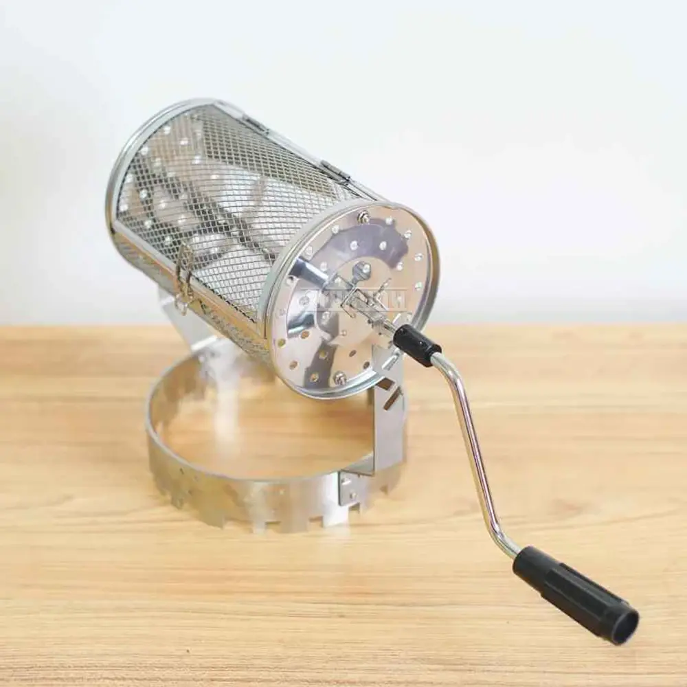 Hand Cranked Coffee Roaster Adjustable Height Household Coffee Bean Roasters Equipment YunlinLi