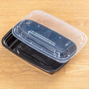 24 oz Meal Prep Containers - 50 Pack Bulk, Leakproof with , Microwave/Freezer/Dishwasher Safe - For Salads, Sides & Portion Control