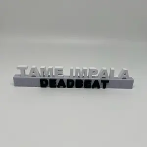 Tame Impala Mini Deadbeat Sign - High-Quality Die-Cut Lettering for Music Fans