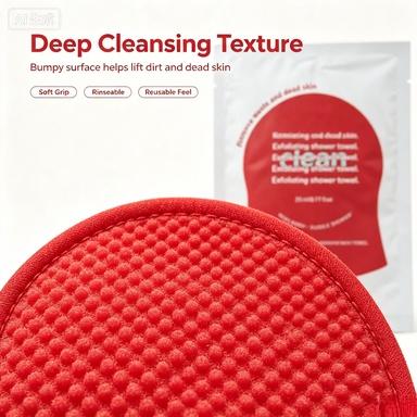 Magic Exfoliating Reusable Bath Mitt - Dead Skin Removal, Bubble Scrub, Bumpy Surface for Chicken Skin & Rough Texture, Deep Clean in Shower, Multiple Packs Option, Reusable Mitt