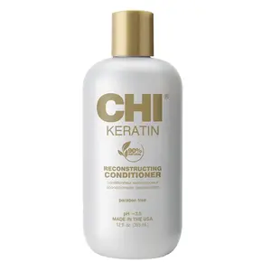 CHI Haircare Keratin Reconstructing Conditioner, Strengthens Hair, Prevents Breakage & Adds Shine, Sulfate, Paraben & Cruelty-Free Haircare, 12 Oz