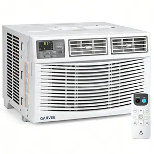 Garvee Window Air Conditioner, 8000 BTU Compact AC Unit, Energy Saving Window AC, Smart AC with 3 Modes Cool Dry Fan Speed Control,Cools Up to 350 Sq.Ft,115v Mini Air Conditioner for Bedroom,Office,Home