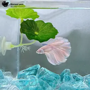 Betta Fish Resting & Spawning Leaf, Aquarium Simulation Plant Hiding Leaf, Fish Tank Landscape Decoration, Ornamental Fish Shelter Accessories
