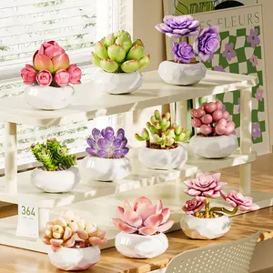 Succulent Plants And Flower Design Building Blocks Toys, DIY Plant Assembly Models, Creative Home Decoration Handicrafts, Suitable For Gifts, Home Decoration, Children's Toys, Gifts For Her, Men's Gifts, Flower Bricks, Stem Building Blocks
