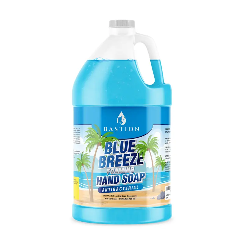 Blue Breeze Antibacterial Scented Foaming Hand Wash Soap Cleanser - Gallon Refill for Dry Hands