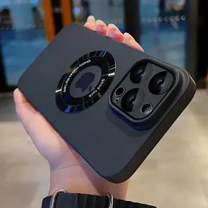 Luxury Magsafe Wireless Charge Phone Case For iPhone 15 16 14 13 12 11 Pro Max 16 Plus Matte Magnetic Back Protector Cases Cover