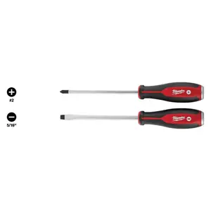 Demo Combination Screwdriver Drivers with Steel Caps (2-Piece) - Model #2, Dimensions 5/16" x 16"