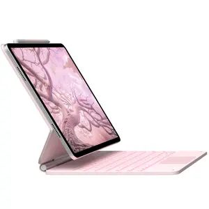 typecase Edge Keyboard Case for iPad Air 13-inch(M3/M2, 2025/2024) & iPad Pro 12.9-inch(6th/5th/4th/3rd Gen), Magic Keyboard with 11-Color Backlight, Multi-Touch Trackpad, Pencil Holder