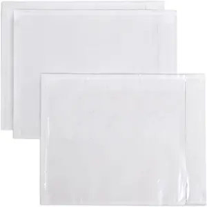 500 PCS 4.5"x5.5" Packing List Pouch, Clear Plastic Envelopes with Self-Adhesive Seal for Packing Slips and Invoices