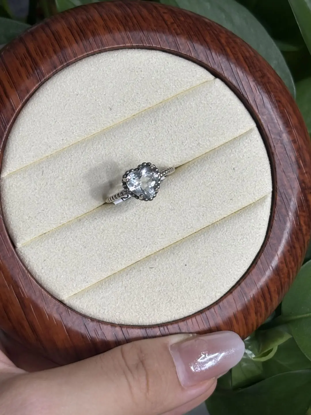 Astrid (18724) gc Natural Crystal Promise Ring Jewelry Set