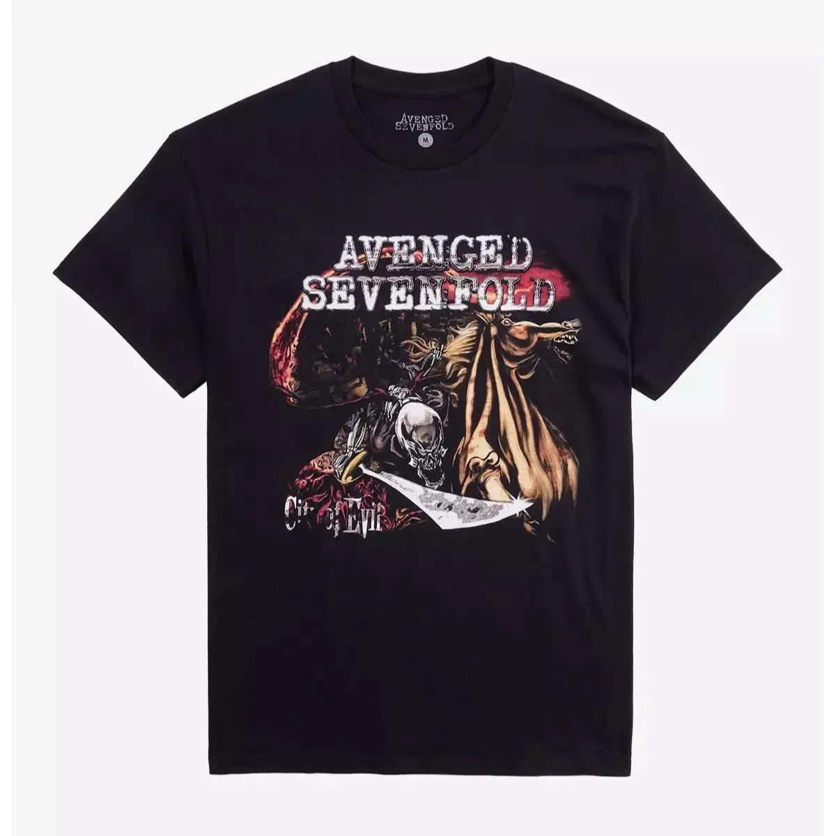 Avenged Sevenfold City Of Evil T-Shirt, 90s Graphic Tee, Unisex Cotton T-Shirt All Sizes Streetwear