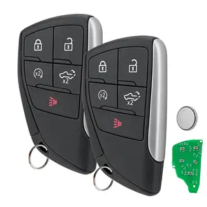 2 For 2021 2022 2023 2024 Chevy Silverado GMC Sierra 1500 2500 Smart Proxy Remote Key Fob 433MHz