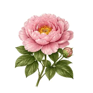 Peony - Solid Fragrance Pod with Aroma and Floral Scent for Freshening and Fragrance in Pink Design