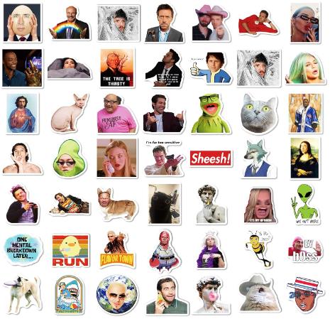 300 PCS Meme Stickers, Funny Stickers for Adults, Vinyl  Waterproof, Laptop, Pack, Bumper, Water Bottles, Computer, Phone, Hard Hat And Car Stickers