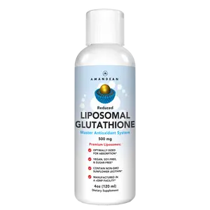 Amandean Liquid Liposomal Glutathione Supplement (4oz) - Vegan Formula made with Setria Glutathione Amandean Liquid Liposomal Glutathione Supplement (4oz) - Vegan Formula made with Setria Glutathione