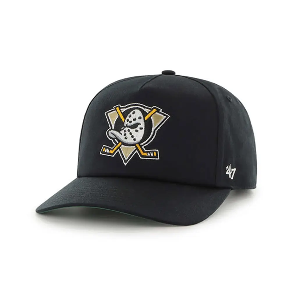 47 Black Nantasket Captain Hat - Men's Accessories, Secure Fit, Casual Fashion Accessory for Ducks Fans, Bold Logo, Team Spirit Statement Piece, Plastic