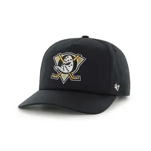 47 Black Nantasket Captain Hat - Casual Fashion Accessory for Ducks Fans, Bold Logo, Team Spirit Statement Piece