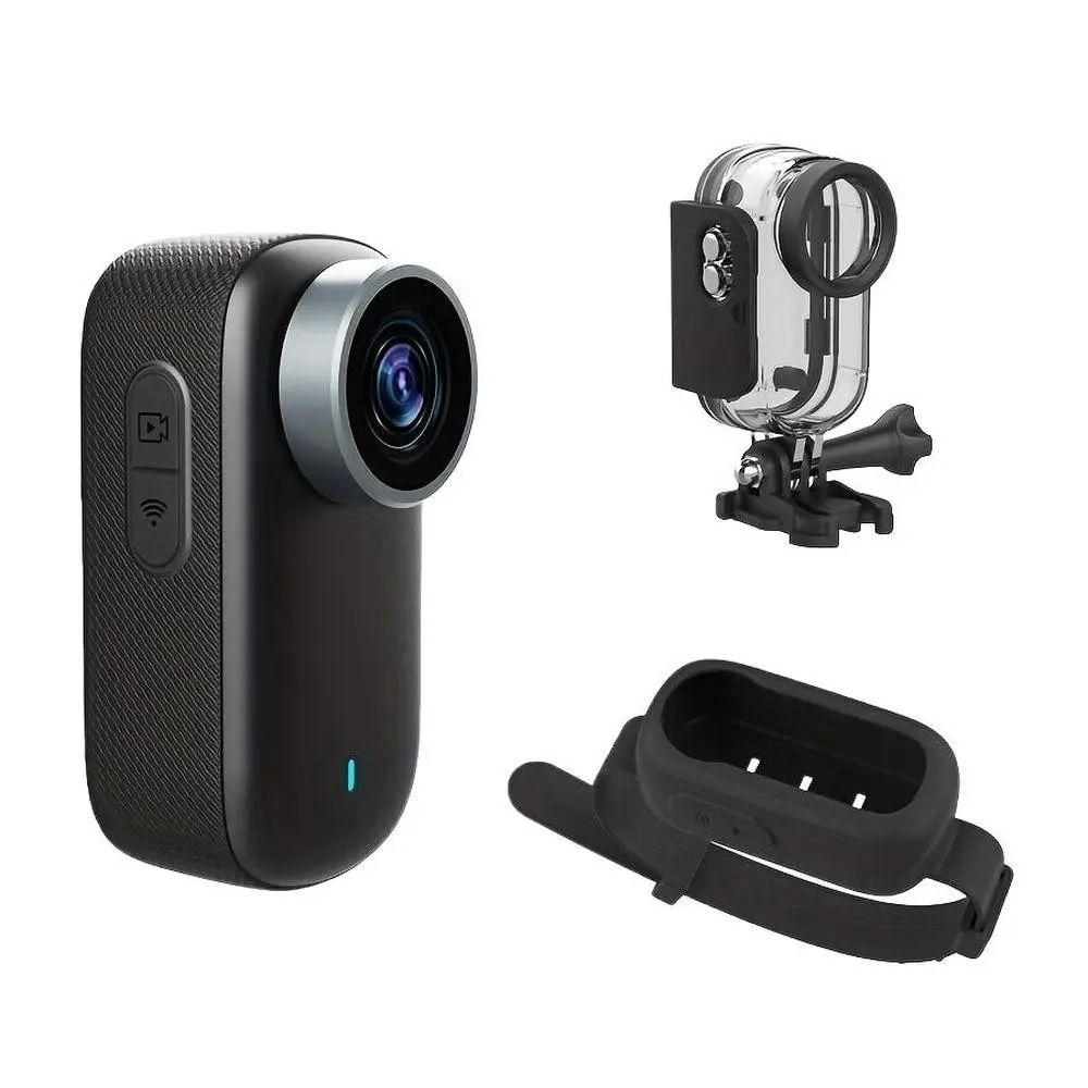 4K Mini Body Camera with 128GB Storage Card, HD Thumb Action Cam with Audio & Video Functions, Magnetic Wearable Camera, WiFi Connection