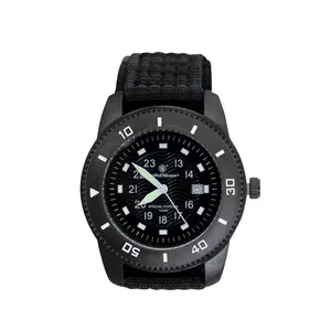 Smith & Wesson Commando Watch - Water Resistant Up To 3 ATM/ 30 Meters/ 99 Ft - Adjustable Nylon Wrist Band, Bezel Rotates Counter Clockwise