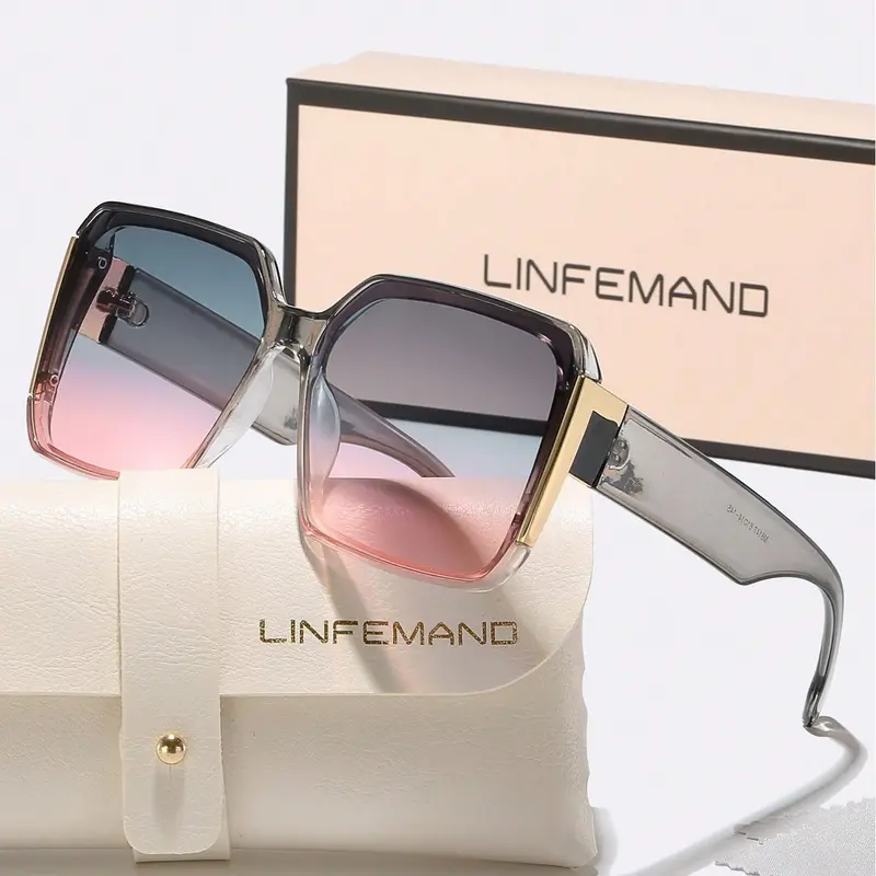 Unisex Fashionable All-match Tinted Lens Sunglasses, Trendy Casual Sunglasses for Everyday Use, Fashion Accessories for Outdoor Activities, Sun Protective Sunglasses, Fashionable Frames Sunglasses, Trending Sunglasses