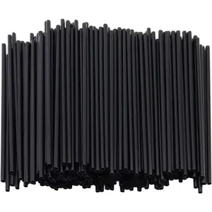 [1000 Count] 5 Inch Black Disposable Plastic Coffee Stirrers, Swizzle Sticks, Sip Stir Stick Beverage Stirrers For Hot