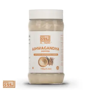 Al-Taqwa Organic Ashwagandha powder 150g  - Stress Relief & Immune System Support Natural Healthcare Vitamin Fitness Edible Supplement