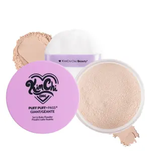 KimChi Chic Beauty Giant Puff Puff Pass Setting Powder - Lightweight, Translucent Cosmetic Powder Makeup Rice