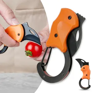 Small Pocket Mini Folding Knife Keychain Pendant Gift Knife Portable High Hardness Multi-purpose Knife, Backpacking Camping,Decor, Hanging, Ornaments for Everyday Carry