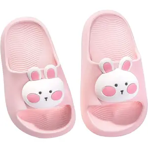 X-SOK028  Bunny Toddler Slides Slipper Unisex Child Boys & Girls Slide Sandals for Kids Flip Flops Comfy Shower Slippers Beach Garden Shoes