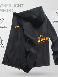 Portable Travel Essential Hoodie Windbreaker, Slim-Fitting Casual Style, All-Season Comfort with Ultra-Smooth Zipper