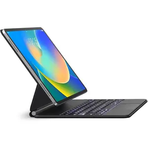 Keyboard Case for iPad Air 13 (M3 2025 / M2 2024) and iPad Pro 12.9 inch 6th / 5th / 4th / 3rd Generation  Magic-Style  Keyboard Case with Multi-Touch Trackpad  Floating Cantilever Stand