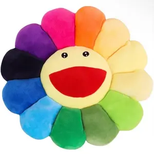 Sunflower plushie smile face plush hypebeast decor pillow