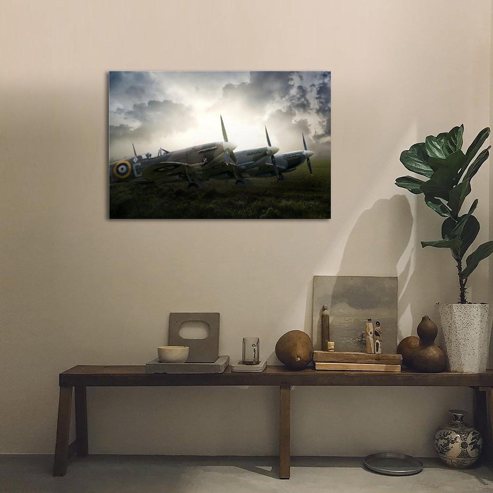 Military Fighter Poster Supermarine Spitfire（1） Poster Decorative Painting Canvas Wall Art Picture Print Modern Family Bedroom Decor