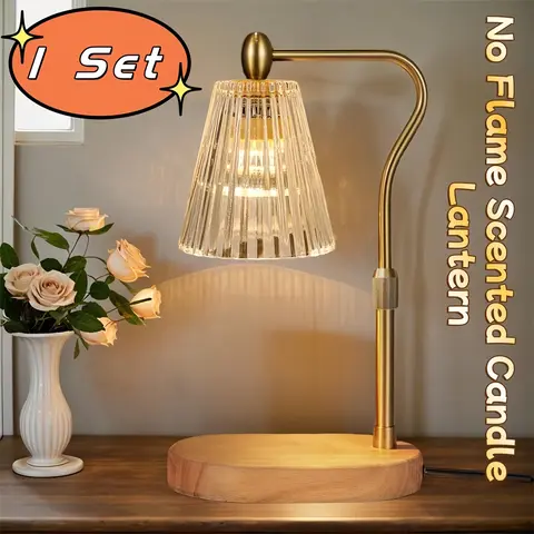Candle Warmer Lamp with Timer Dimmer Adjustable Height, No Flame Scented Candle  Lantern for New Home Bedroom, Mothers Day Gifts, Vintage Home Decor for Scented Jar