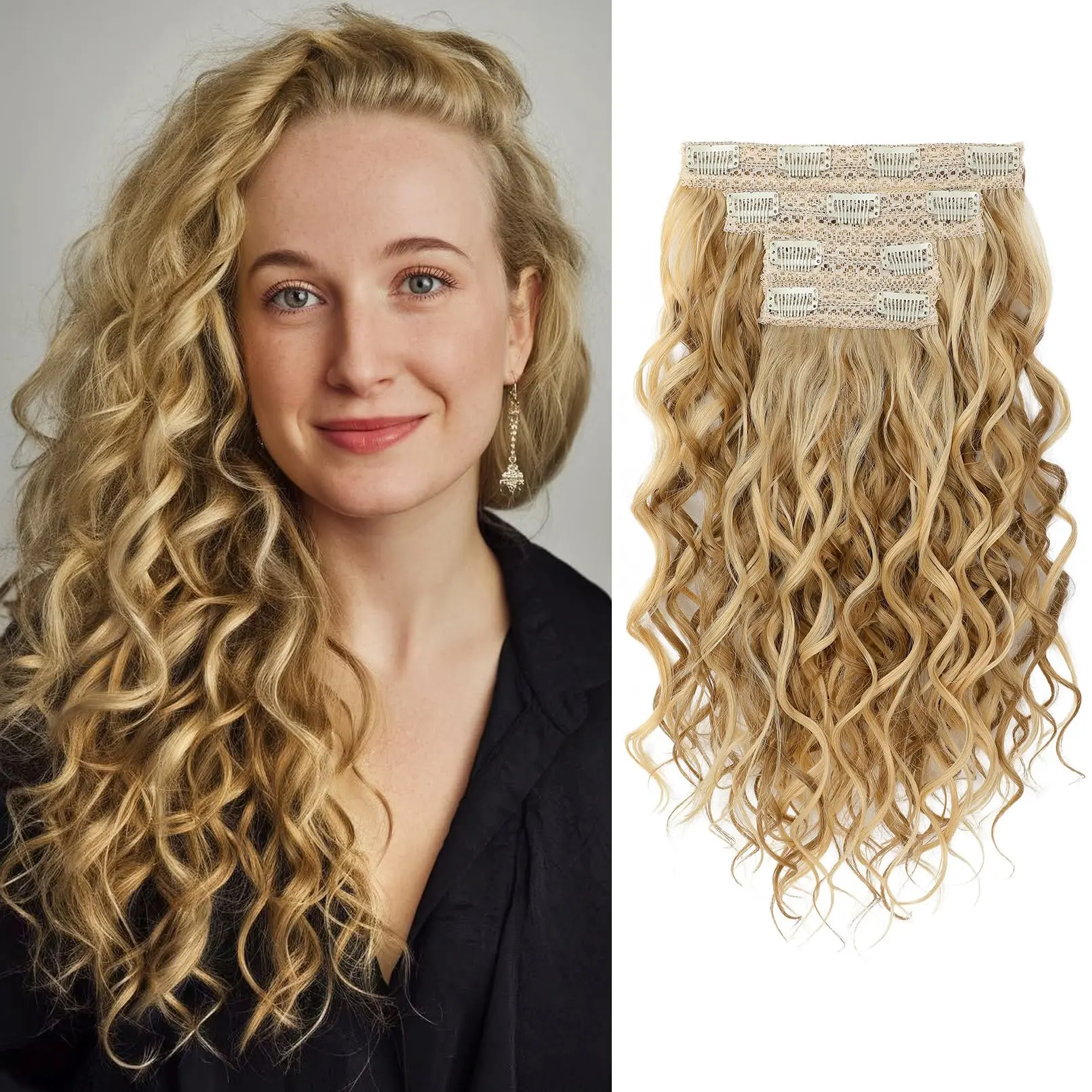 Dark Blonde with Highlights