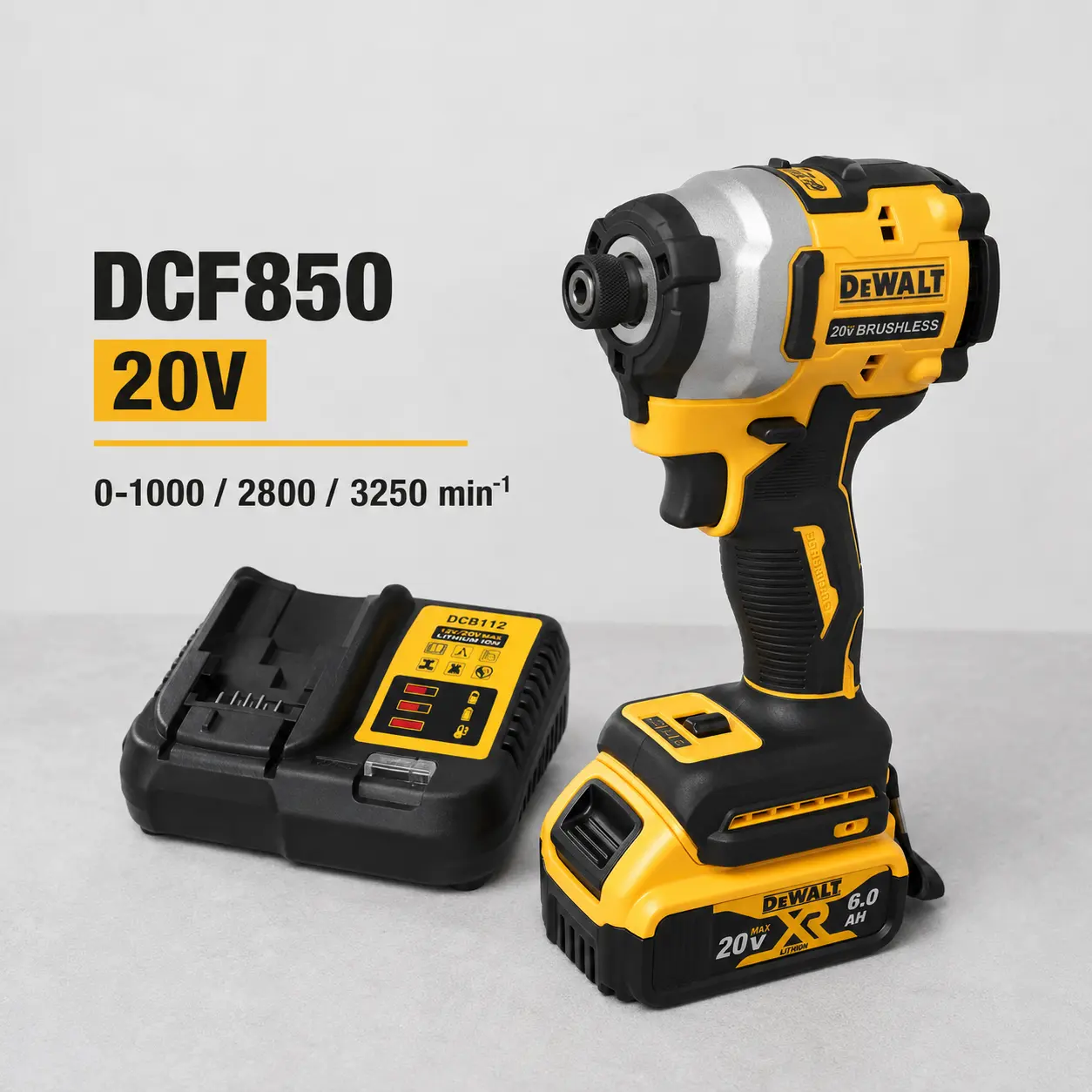 DeWalt DCF850 Lithium Brushless High-Torque Impact Driver, Electric Screwdriver Hand Tool