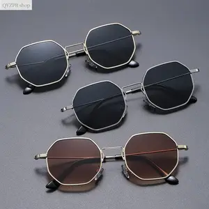 3-Pack Polygon Metal Sunglasses for Men & Women – Vintage Y2K Retro Geometric Shades, Luxury Design Mirror Lens UV400 Protection, Trendy Driving Beach Travel & Festival Sun Glasses, Glare Reduction Summer Fashion Gift,summerwins summerwins