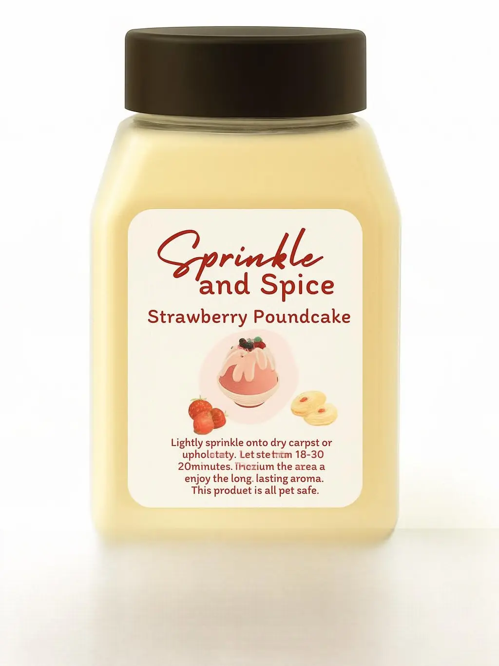 Sprinkle and Spice Strawberry Poundcake Home Care Fragrance - Clean Aroma with Sun-Kissed Strawberry, Oven-Fresh Poundcake, Whipped Cream, Sugar Crystal Notes, Sprinkle of Happiness, Memory-Boosting, Mood-Enhancing