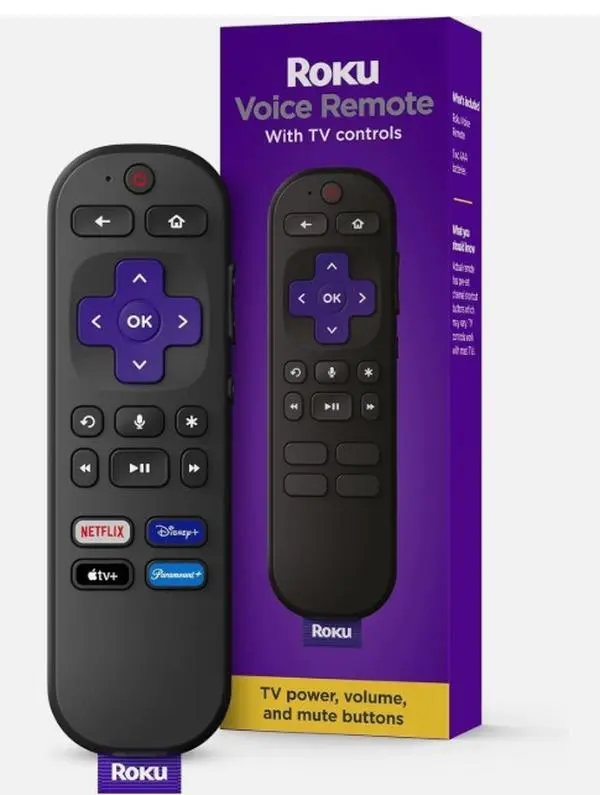 Wireless Voice Remote Control Compatible with Roku TV & Streaming Devices (Replacement Remote) Wireless Voice Remote Control Compatible with Roku TV & Streaming Devices (Replacement Remote)