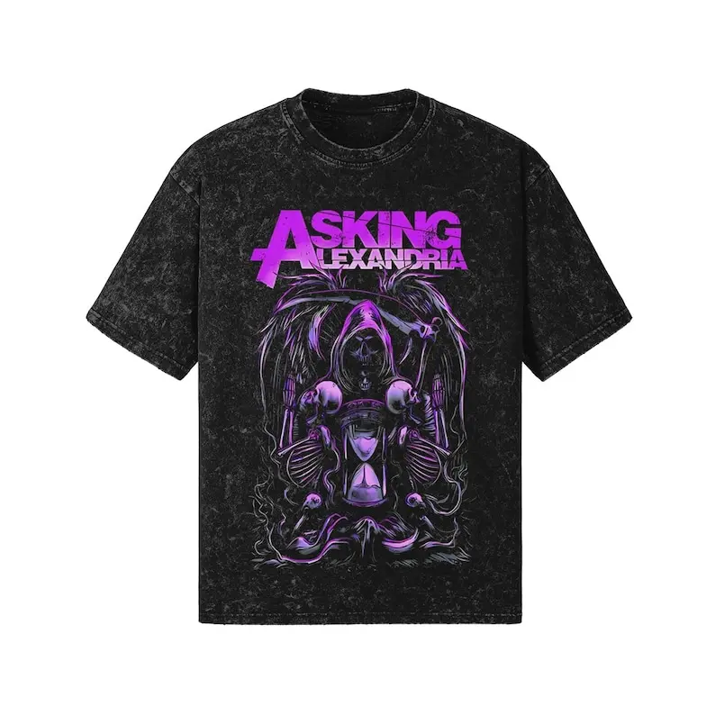 Asking Alexandria | Metalcore clothing | Gothic clothes | Dark Cottagecore | Pastel Goth | Edgy clothing | Punk | Alt Clothing | Unisex T-Shirt (For Men and Women), Gift For Him, Gift For Her,  T shirt outfit men women
