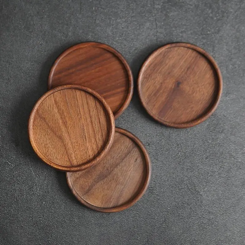 Wooden Coaster, Kitchen Coasters, Coasters For Drinks, Wood Coaster Set, 4/6/8/10pcs Heat Resistant Tea and Coffee Cup Pad, Insulation for Bowls, Teapots, and Mugs, Perfect Easter Gift, Home