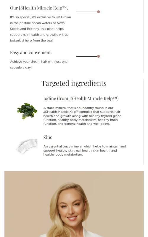 Product Introduction of JSHealth Hair + Energy 2 Months Supply | Hair Vitamins Supplement for Daily Vitality | Advanced Formula 1