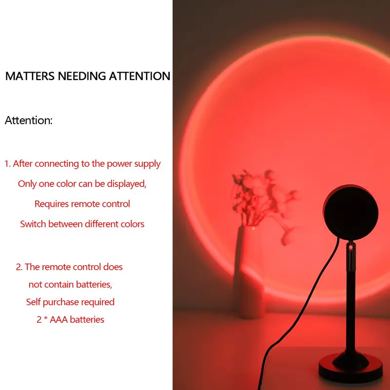 RGB Color Changing Projector Night Light, LED Projector Lamp with Remote Control, Room Lights, Ambient Light for Bedroom, Living Room, Home Decor #TOP PICKS 4